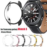 เคสป้องกันสำหรับ Samsung Galaxy Watch 3 45มม. 41มม. Watch3ป้องกันทีพียูอ่อนอุปกรณ์เสริมนาฬิกาเคสกันชน