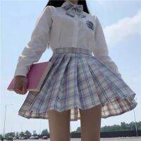 XS-2XL 日系女孩正统JK制服套装格裙 新款中牌同厂JK短裙制服 山吹温柔一刀 学生水手服百褶裙衬衫套装 少女甜美学院风 JK Suit