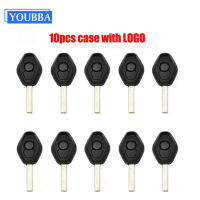 YOUBBA 10ชิ้นล็อตระยะไกลกรณีเปลี่ยนรถปกเชลล์สำคัญ Keyless Fob สำหรับ BMW 1 3 5 6 7ชุด X3 X5 Z3 Z4ใบมีด