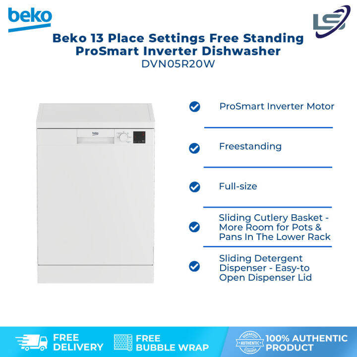 Beko 13 Place Settings Free Standing ProSmart Inverter Dishwasher