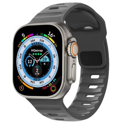 สายนาฬิกาข้อมือซิลิโคนสำหรับนาฬิกา Apple Sseris 7 8 SE 6 5 4 SE 44Mm 40Mm 45Mm 41Mm สายรัดสำหรับ Iwatch Ultra 49Mm 38Mm 42Mm