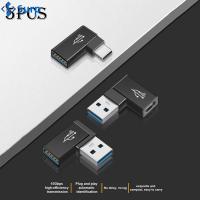 SURP 5pcs สนับศอก ขั้วต่อ USB C หญิงกับชาย อะแดปเตอร์ OTG 10กิกะบิต ตัวแปลงสัญญาณ USB 3.0เป็น Type-C