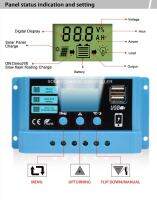 คุณภาพสูง Wires 10A Kit Than Charge 12v/24v 20A Solar Adapters LCD For Controller Solar Charger Light Home Less 200W Panel Battery Leads