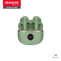 [ผ่อน 0%] AIWA AT-X80V TWS Bluetooth Earphones หูฟังไร้สายแบบอินเอียร์ น้ำหนักเบา กันน้ำระดับ IPX5