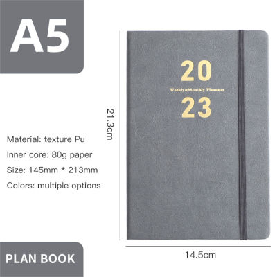 2023 365 Management Stationery Notebook Office Calendar School Agenda Book Schedule Inside English