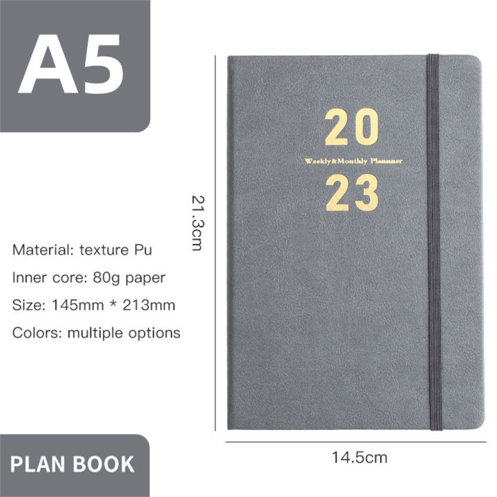 2023 Schedule English Inside Page Notebook Office 365 Time Management  Calendar Book Notepad Stationery Planner School Agenda | Lazada