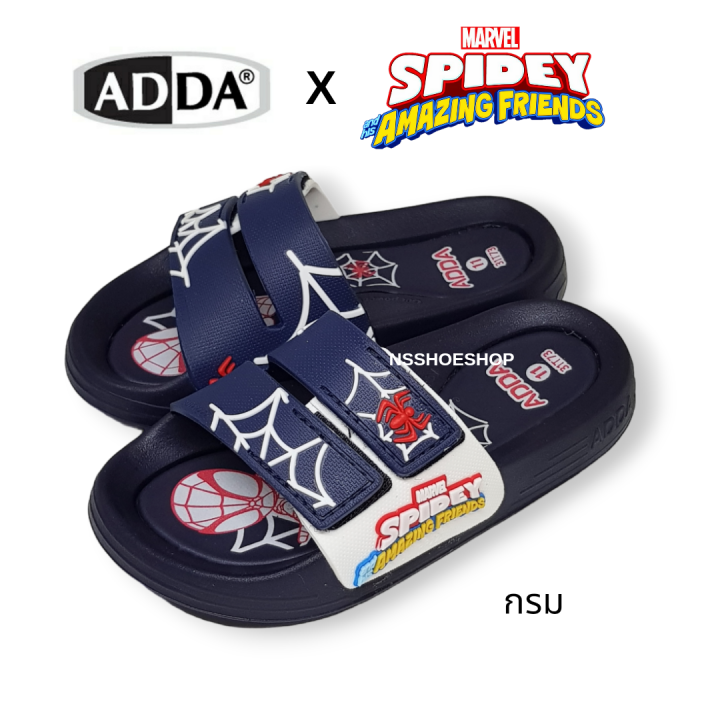 adda-31t73-สไปเดอร์แมน-spider-man-รองเท้าแตะเด็กแบบสวม