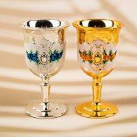 【CW】☫☂  30ml Metal Wine Glasses Cup Goblet European Cocktail Bar Drinkware