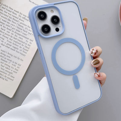 เคสโทรศัพท์ขายดี Magsafe สำหรับ iPhone 15 14 13 12 11 Pro Max 14 15 Plus 13 12 Mini ฝาปิดอะคริลิคสำหรับ iPhone XR X XS Max 7 8 Plus SE ผิวด้านโปร่งใสเคสที่มีความปลอดภัยมาก