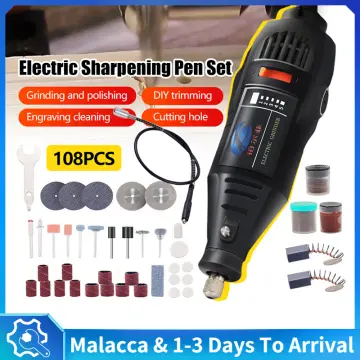 Uolor 108 Pcs Electric Engraving Tool Kit for DIY Malaysia