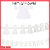 Family Flower Flash Sale ธงแบบแขวนสำหรับวันฮาโลวีน3เมตรแบนเนอร์กระดาษรูปผีฟักทอง