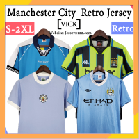 Ready Stock MCI Jersey Shirts Home Football Jersey Custom Name Size: S-2XL Men Jersey Away Retro Soccer Jersey 11/12 1972 98/99 99/01 Classic Jersey Football Shirts Football Classic Retro Jersey Sports Football Shirt