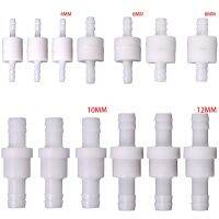 1PCS 4/6/8/10/12mm Plastic One Way Inline Check Valve Gas Air Liquid Water Fluids Valve For Water Petrol Diesel Oils Or Other Valves