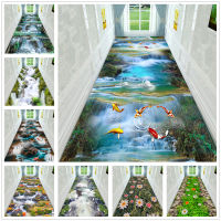 Landscape 3D Car for Bed Room Living Room Home Area Rug Kitchen Mat Cars Long Corridor Rug Flannel Non-Slip Indoor Doormat