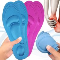 4D Memory Foam Massage Insoles Orthopedic Insole Flat Feet Arch Support Plantar Fasciitis Sports Shoe Running Pads for Men Women Shoes Accessories