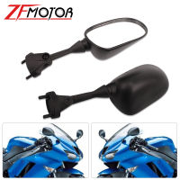 ด้านหลังกระจกมองข้างกระจกมองหลังสีดำสำหรับ Kawasaki Ninja ZX-6R ZX6R 2005-2008 ZX-10R ZX10R 2004 2007 2006 2005