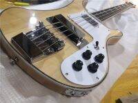 Free shipping custom 4 string 4003 bass guitar maple neck through bodyIron coverSS pickupschrome bridge