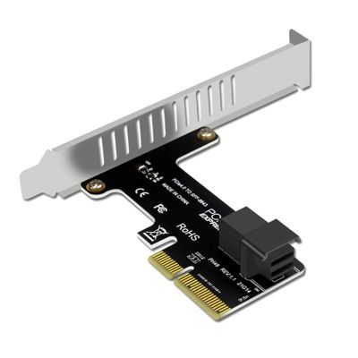 Pcie to SFF 8643 4X/8X Adapter Card 2 U.2 Port Card for Nvme SSD Converter Hard Disk Expansion Card for Desktop