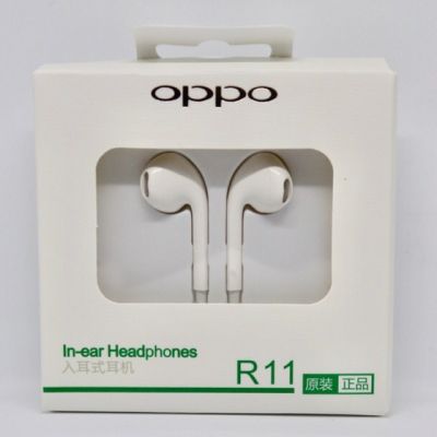 หูฟัง OPPO ซื้อ1แถม1 ของแท้ อินเอียร์ พร้อมแผงควบคุมอัจฉริยะ และไมโครโฟนในตัว ใช้กับช่องเสียบขนาด 3.5 mm รองรับ R9 R15 R11 R7 R9PLUS A57 A77 เสียงใส เบส