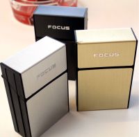 FOCUS 2in1 ไฟแช็ก&amp;กล่องใส่บุหรี  (20ม้วน) รุ่น 035เป็น กล่องกับรุ่น035Cกล่องพร้องไฟแช็กชารจ์ไฟUSB