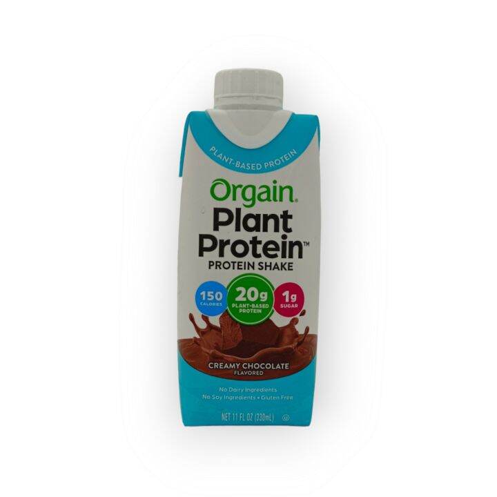 (USA) Orgain Plant Protein Protein Shake. Creamy Chocolate. 330 ml. Lazada PH