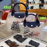 【PROMO 2020 สไตล์ใหม่】 longchamp 1512 กระเป๋าถือ กระเป๋าสะพายไหล่ PVC แบบใส ลิมิเต็ดอิดิชั่น