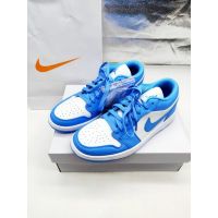 2023 Original J 1 low North Carolina Blue for man sneakers sports shoes LJR high quality E407