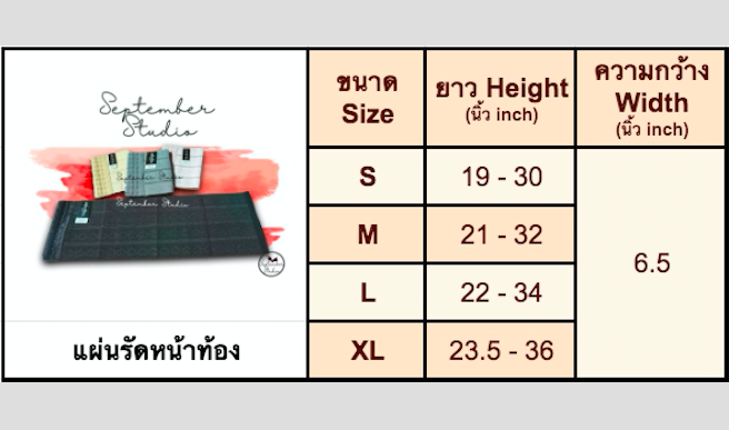 แผ่นรัดหน้าท้อง-แผ่นรัดหน้าอก-สเตย์