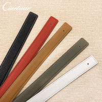 2022 WITHOUT BUCKLE 2.4 cm 24mm new design for men women belt high quality cowskin genuine leather two sides free shipping