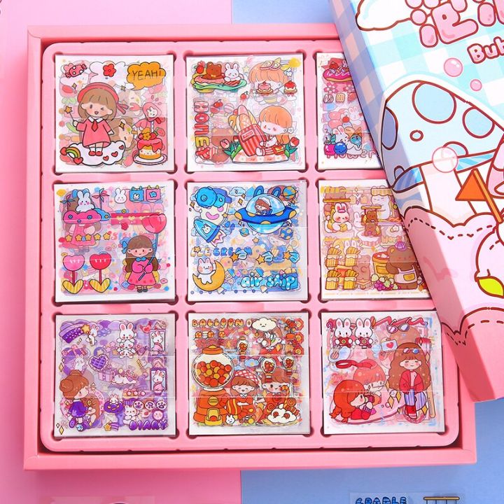 mr-paper-50psc-bulk-cartoon-cute-stickers-pet-waterproof-handbook-decoration-korean-stationery-kawaii-stickers-for-kids-supplie
