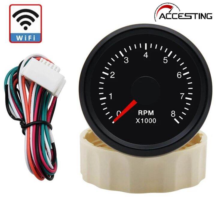 8000 RPM WiFi Tachometer Universal 4K RPM Tacho Meter Programmable RPM