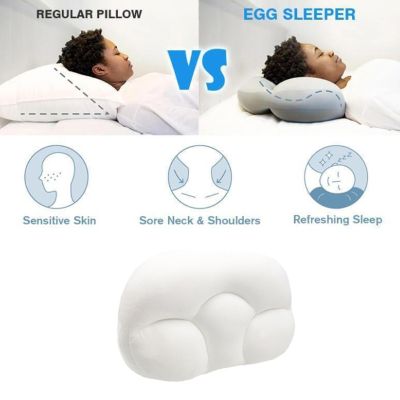 All-round Cloud Pillow Sleep Pillow Baby Nursing Pillow,Deep Sleep Addiction 3D Ergonomic Pillow Washable Travel Neck Pillows