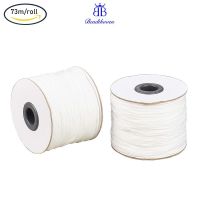 2 Rolls 1.8mm White Nylon Braided Lift Shade Cord for Blind Shade Mini Blind Cord Windows Replacement String 73m/roll