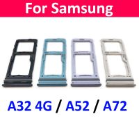 ▫◆◆ 10Pcs/Lot New For Samsung A32 4G A52 A72 SIM Card Tray Slot Holder Replacement Parts