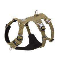 TRUELOVE Pet Nylon Harness Light-weight Double-H Shape Embroidery 5 Adjustable Positions Medium and Large Dog Waterproof YH1807