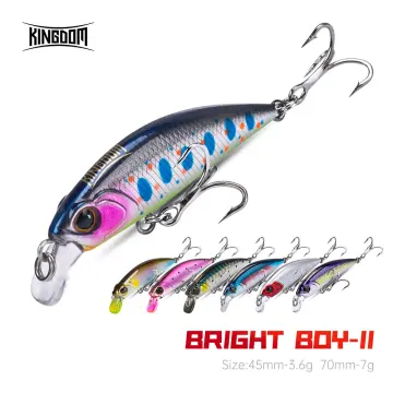 60mm 7g Topwater Popping Lures Hard Fishing Bait Plastic ABS