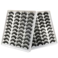 10/20 Pairs of 3D False Eyelashes Naturally Soft and Fluffy Eyelashes Artificial Mink Eyelashes Make up Eyelash Eyelash Brush