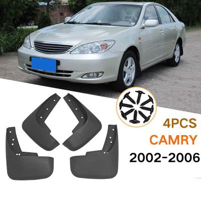 แผ่นกันกระเซ็นสำหรับ2002-2006 Toyota Camry 4Pcs ด้านหน้าโคลนหลังยางบังโคลน Fender อุปกรณ์เสริมรถยนต์