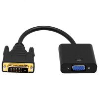 【Popular choice】 ร้อน DVI ไปยัง VGA อะแดปเตอร์1080จุด DVI-D ไปยังสาย VGA 24 + 1 25ขาชาย DVI เป็น15ขา VGA หญิงแปลงวิดีโอสำหรับจอแสดงผลพีซี