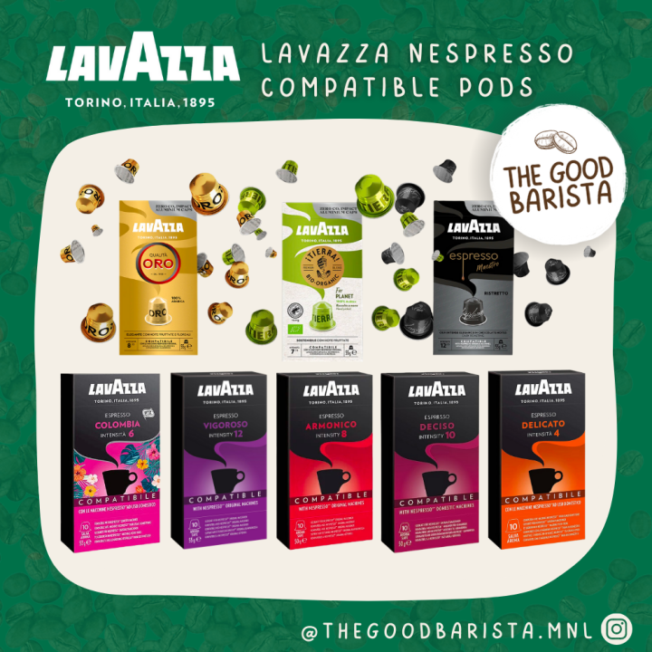 lavazza nespresso compatible pods