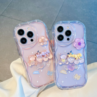 เคสโทรศัพท์ TPU แบบน่มหมี3D ลายการ์ตูนใสเคสสำหรับ Apple iPhone 15 14 13 12 11 X XR XS Pro Max Plus เคสแฟชั่นฝาหลังมีสไตล์จาก GGQcase