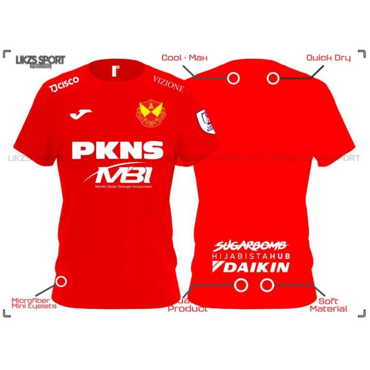 New Selangor Fc 2023 Pre Match Jersey DX9+Patch MSL Football Futsall