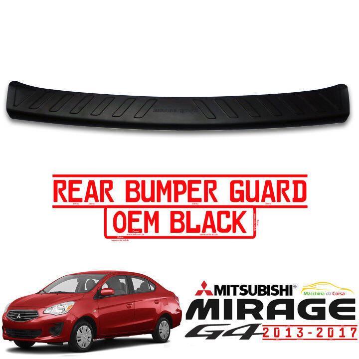 Mitsubishi Mirage G4 20132017 Rear Bumper Guard (OEM BLACK EMBOSSED