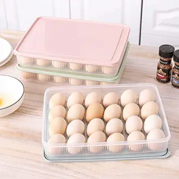 1pc Egg Storage Container, 15 Grids Large Capacity Egg Keeper, Refrigerator  Food Classification Storage Box