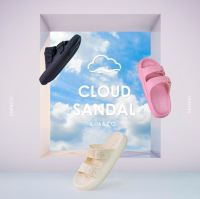 Kim&amp;Co. CLOUD SANDAL(KS001W) รองเท้าแตะแฟชั่นผู้หญิง พื้นนุ่มสบาย ไม่เมื่อยเพิ่มความสูงอีก 4 ซม.