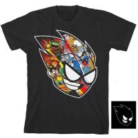 Anime cotton T-shirt, DC Comics-Robin Youth Teen Titans Go Boys Puff Base short sleeve T-shirt