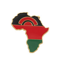 Wholesale 10 Pcs Country Map Brooch Africa Kenya Gambia Côte d’Ivoire Zimbabwe National Flag Badge High-quality Enamel Pin