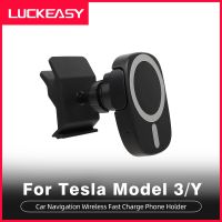 【cw】 Tesla 3 Y 2017-2023 Car 15W Fast Charging Holder Mount Dashboard Accessories model3