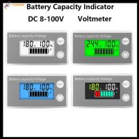 HUWBDH จอ LCD แสดงผล ตัวแสดงความจุแบตเตอรี่ ลิเธียม LiFePO4เซลล์ตะกั่วกรด DC8-100V เครื่องวัดแรงดันไฟฟ้า ของใหม่ มืออาชีพอย่างมืออาชีพ โวลต์มิเตอร์แบบดิจิตอล