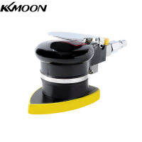 KKmoon Mini Random Orbit Air Sander พร้อมฐาน90X175มม. เครื่องขัดลมดูดฝุ่นด้วยตนเองความเร็วสูง Air-Operated Handheld Polisher สำหรับ Auto Body Work เฟอร์นิเจอร์พื้นผิวโลหะกำจัดสนิม